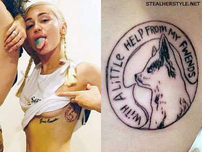 Miley Cyrus Tattoos Meanings Steal Her Style 2
