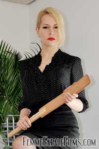 Mistress Eleise De Lacy Office Punishment Caning