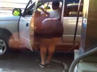 Mom Bend Over Chubby Big Butt Plumper Booty Mature Voyeur Granny Ass Tmb