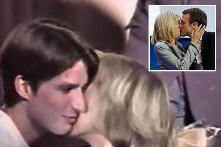 Moment French President Emmanuel Macron Kissed Future Wife 1