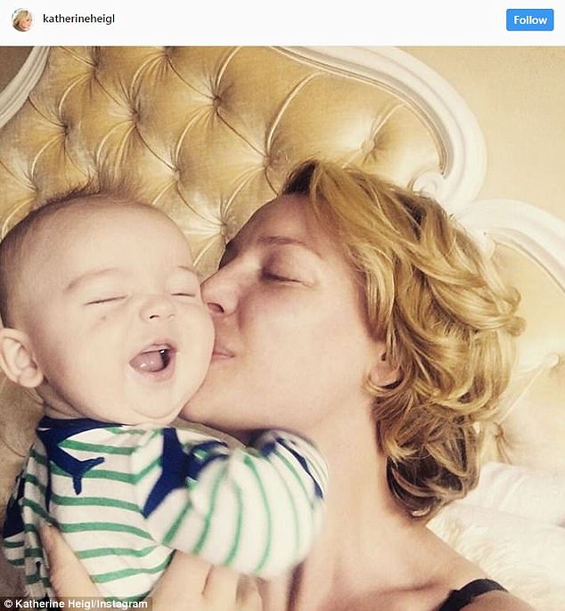 Morning Joy Katherine Heigl Posted A Sweet Snap Of Her Cuddling