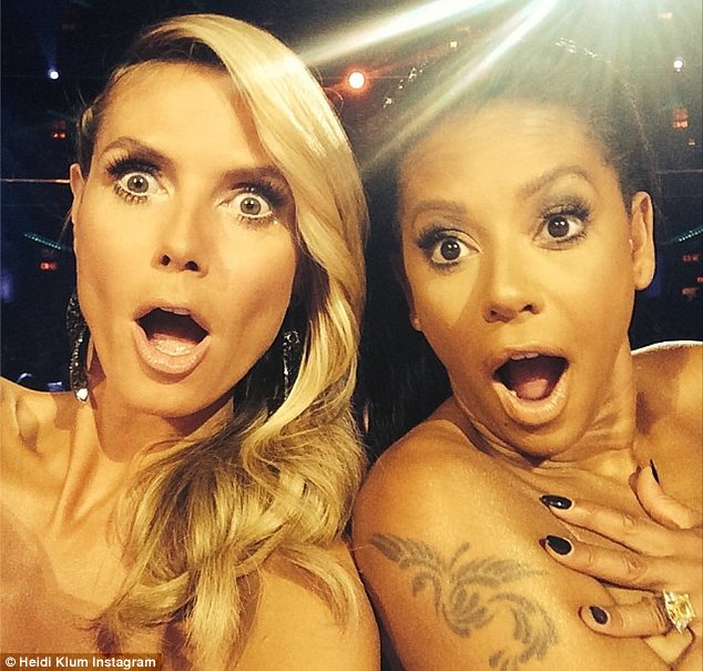 Naked Ambition Heidi Klum And Mel Pretended They Were In The Nude