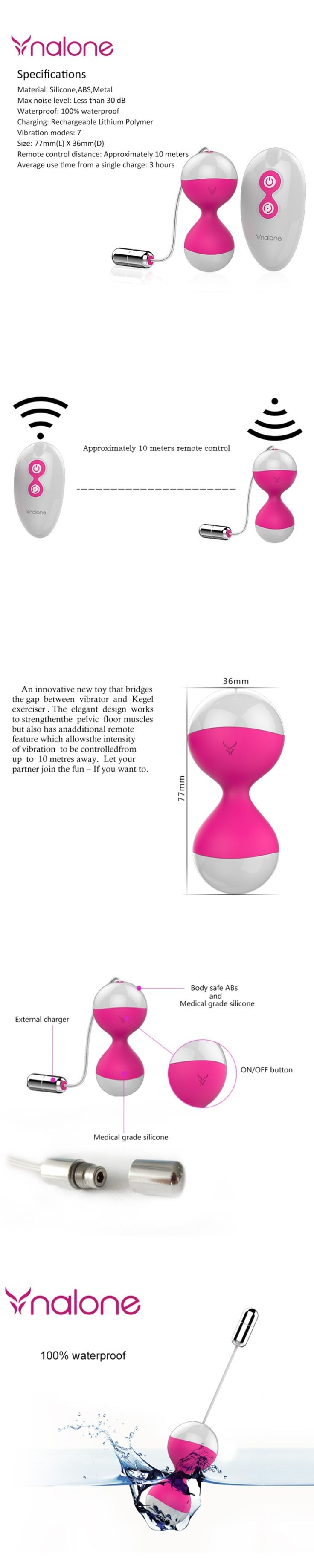 Nalone Kinds Vibration Silicone Vaginal Balls Remote Control Vibrator Love Ben Wa Balls Wireless