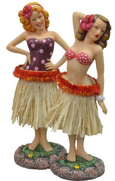 New Hawaiian Retro Vintage Styled Hula Pin Up Girl Car Dashboard Doll
