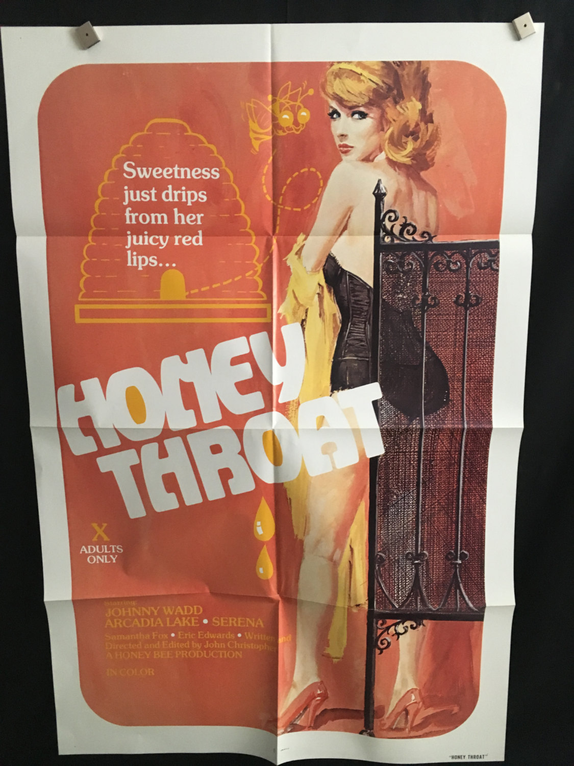 Original Honey Throat Adult One Sheet Movie Poster Bad