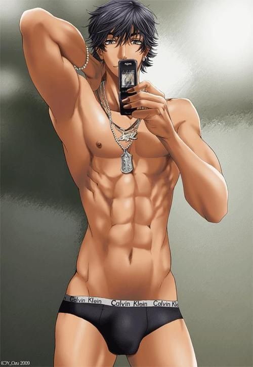 Original Note Sexy Anime Guy Note Muy Caliente Wish I Got Selfies Like That
