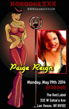 Paige Reign Hosting Karaoke May In Las Vegas