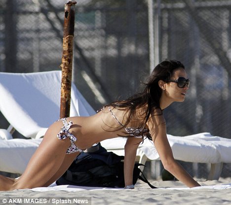 Paul Walker And Jordana Brewster At The Beach In Rio Brazil The Actors Are