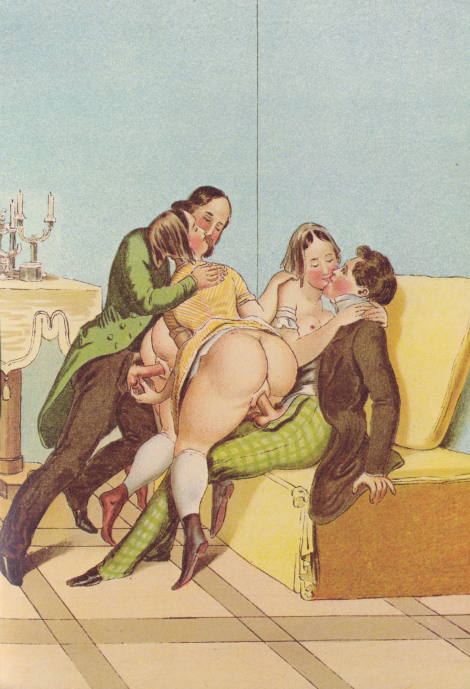 Peter Fendi Portrayed Group Sex In Lithography