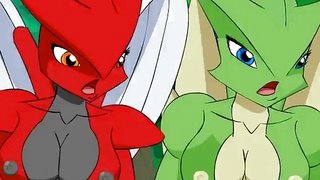 Pokemon Hilda Daje Jej Haxorus Loda Animacja Przez Freako 3