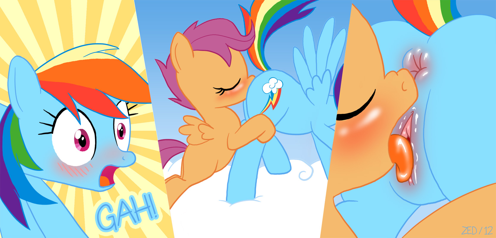 Pony Porn Rainbow Dash Porn Foalcon Cunnilingus Artist Zed Lesbian