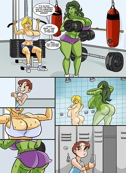 Power Girl And She Hulk Hit The Showers Porn Comics Hentai Comics