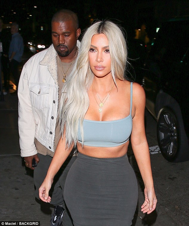 Predictable Look Kim Kardashian Put On Yet Another Busty Display As She Headed To Dinner