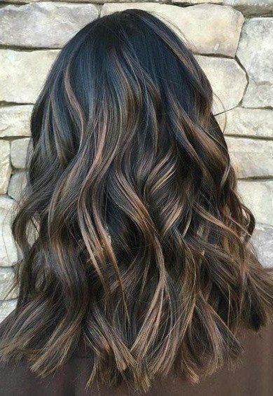 Premium Chestnut Brown Mixed Dark Brown Balayage Remy Clip In Hair Extensions Double Weft