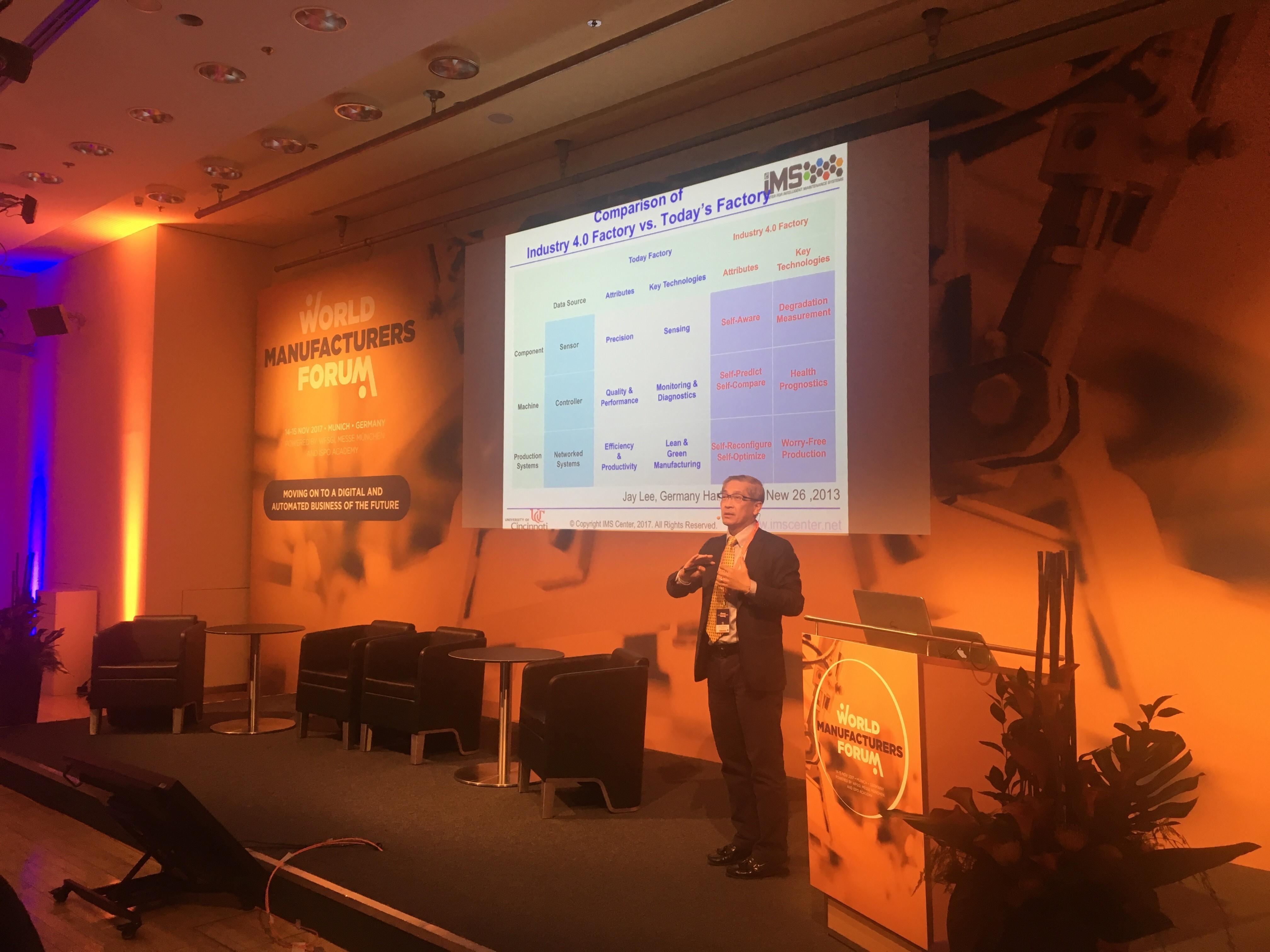 Prof Jay Lee Was A Speaker At The Wfsgi World Manufacturers Forum