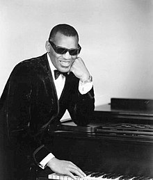 Ray Charles Classic Piano Pose 1