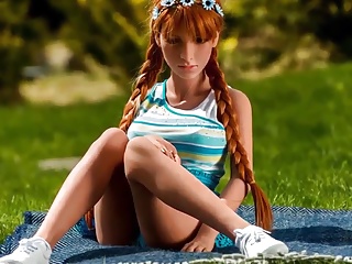 Redhead Realistic Sex Doll Anal Creampie Blowjob Fantasies