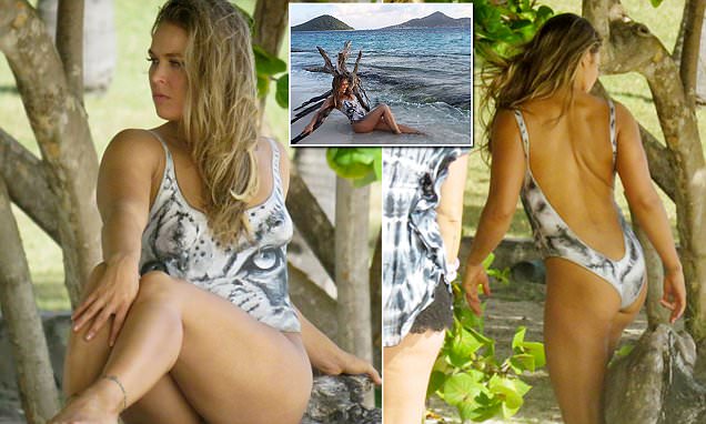 Ronda Rousey Naked In Body Paint Bathing Suit For Sports Illustrated Shoot Daily Mail Online