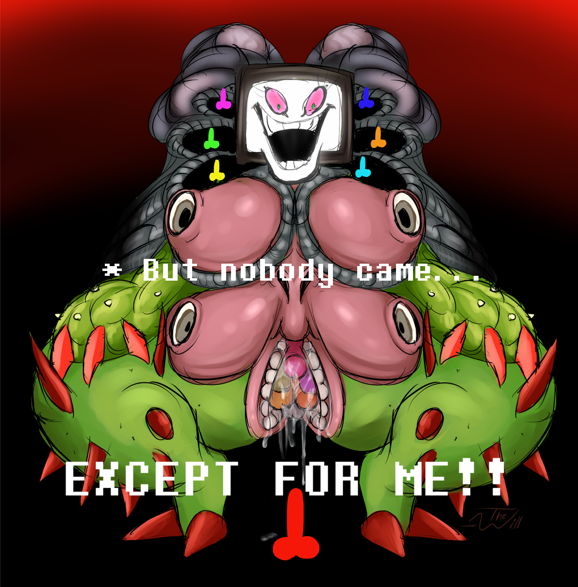 Rule Breasts Cactus Claws Drooling Eyeball Tits Female Flowey
