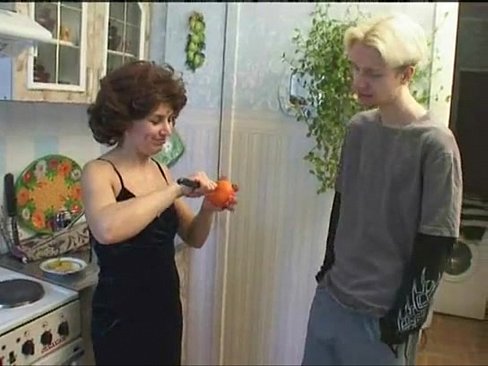 Russian Mother Fucked In The Kitchen