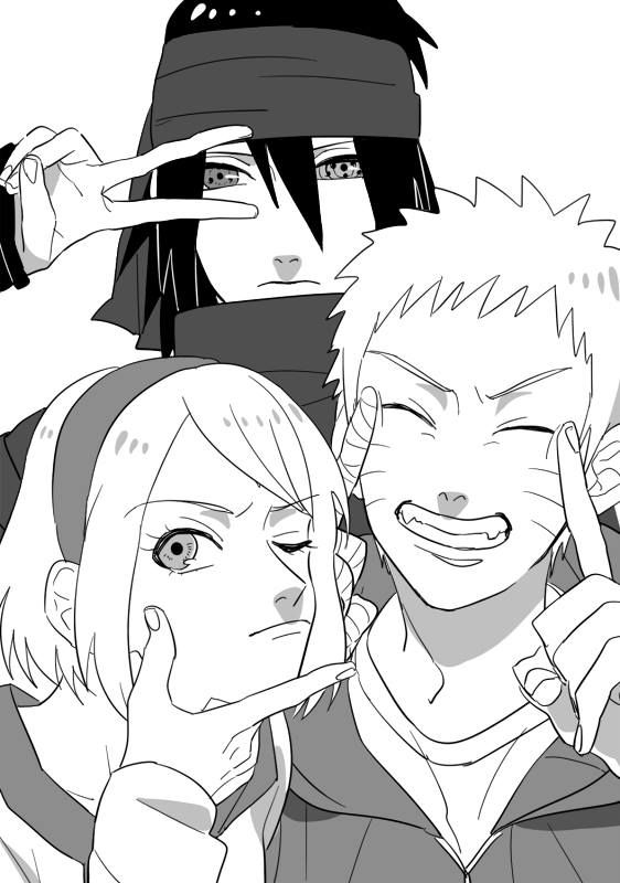 Sasuke Sakura Naruto Team Naruto Pinterest Sasuke
