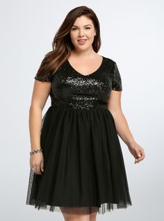 Sequin Tulle Party Dress From The Plus Size Fashion Community