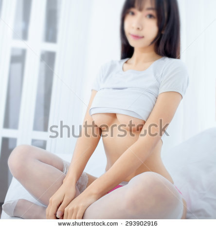 Sexy Lady Female Huge Breast Stock Photo Shutterstock