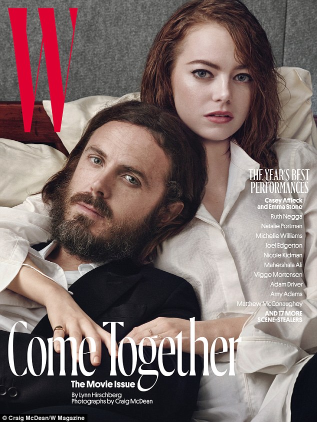 She Is Featured On One Of Several Covers Of Magazine This Month Alongside Casey Affleck