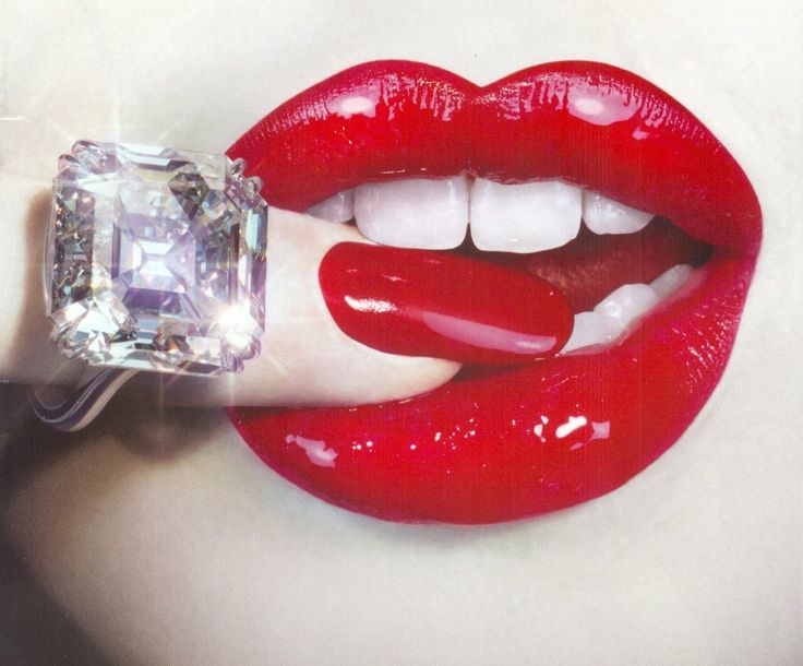 She Loved Red Lips And Fingernails Diamond Was Her Birthstone