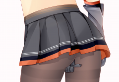 Skirt Ass Black Pantyhose Anime Pantyhose Sexy Wallpaper