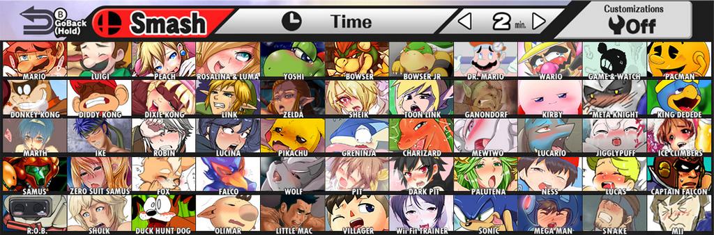 So I Found This The Smash Roster With Each Character Portrait Being Their Corresponding Rule