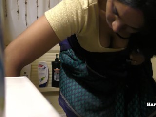 South Indian Maid Cleaning And Showering Hidden Camera 2