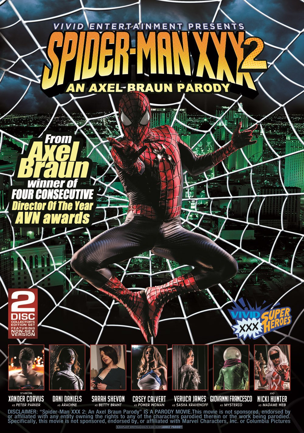 Spider Man An Axel Braun Parody Front Cover