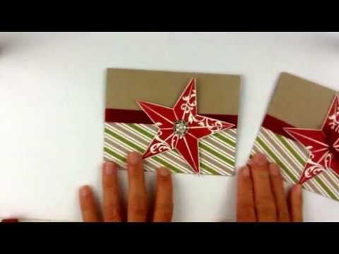 Stampinup Is For Quick Christmas Cards With The Christmas Star