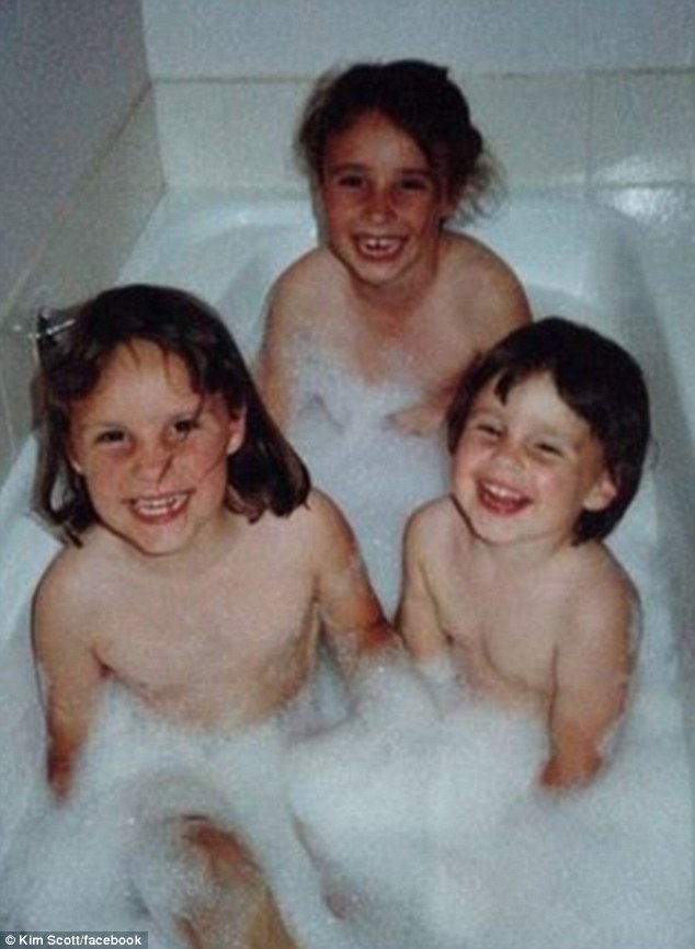Stephanie Scott Is Pictured Giggling As A Little Girl Far Right In A Sweet