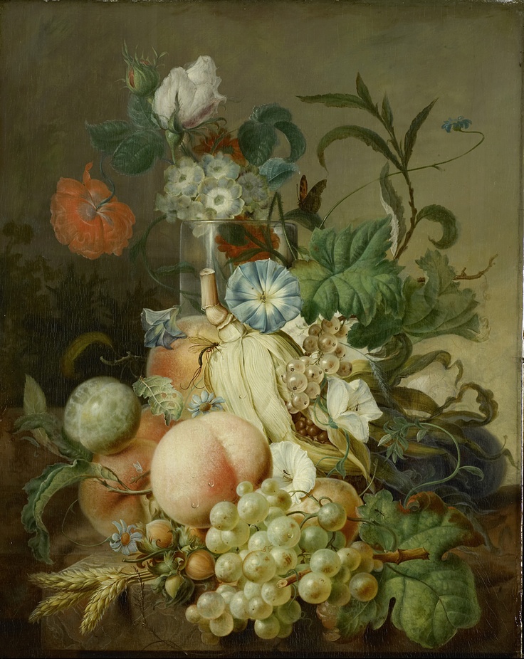 Still Life With Flowers And Fruit Jan Evert Morel I Rijksmuseum