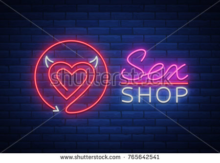 Stock Vector Sex Pattern Logo Sexy Concept For Adults In Neon Style Neon Sign Design Element Storage