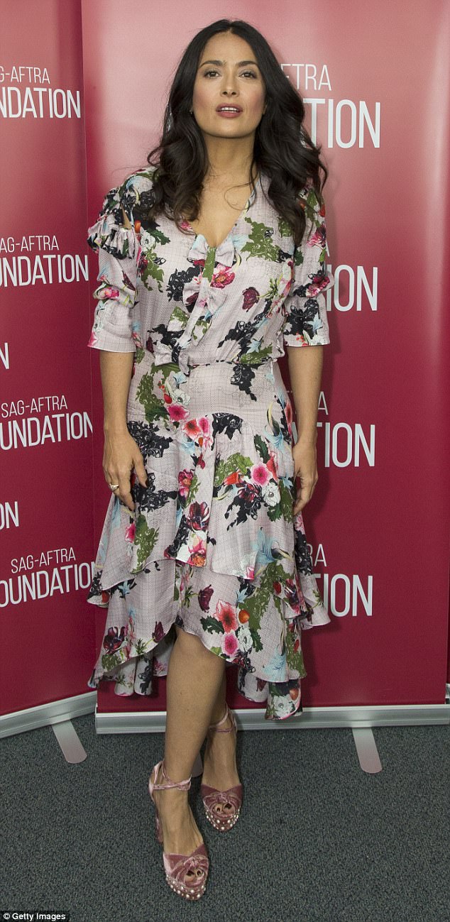 Style Queen Salma Hayek Showcased He Flawless Fashion Sense On Wednesday In La As She