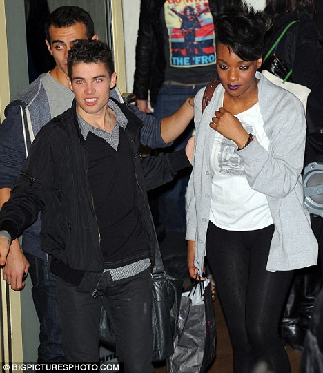 Support Joseph Mcelderry Supports Rachel As She Leaves The Factor Live Show After Being Saved Simon Cowell Last Night