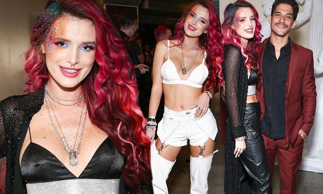 Teen Choice Awards Bella Thorne Cuddles Ex Tyler Posey Daily Mail Online