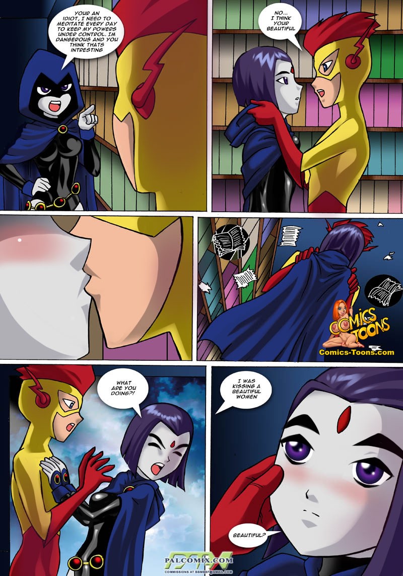 Teen Titans Raven Kid Flash Best Cartoon Porn