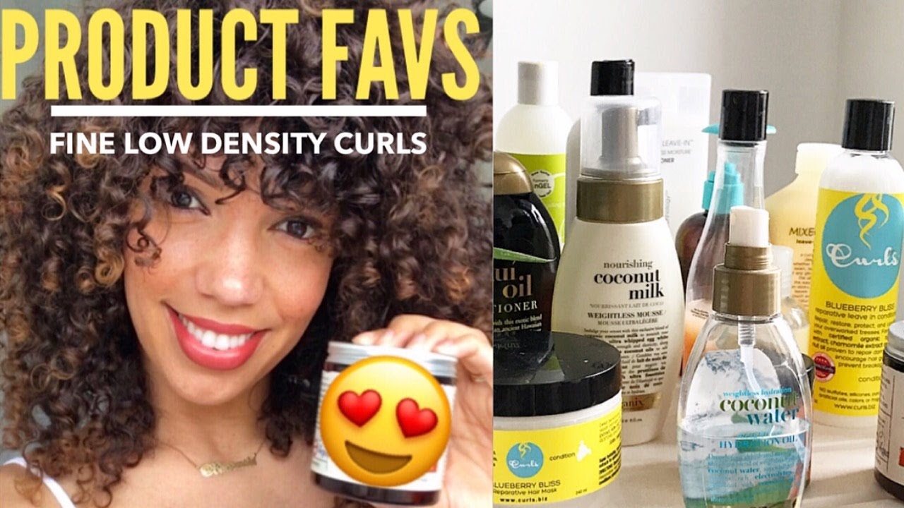 The Best Curly Hair Products For Fine Low Density Curls Youtube