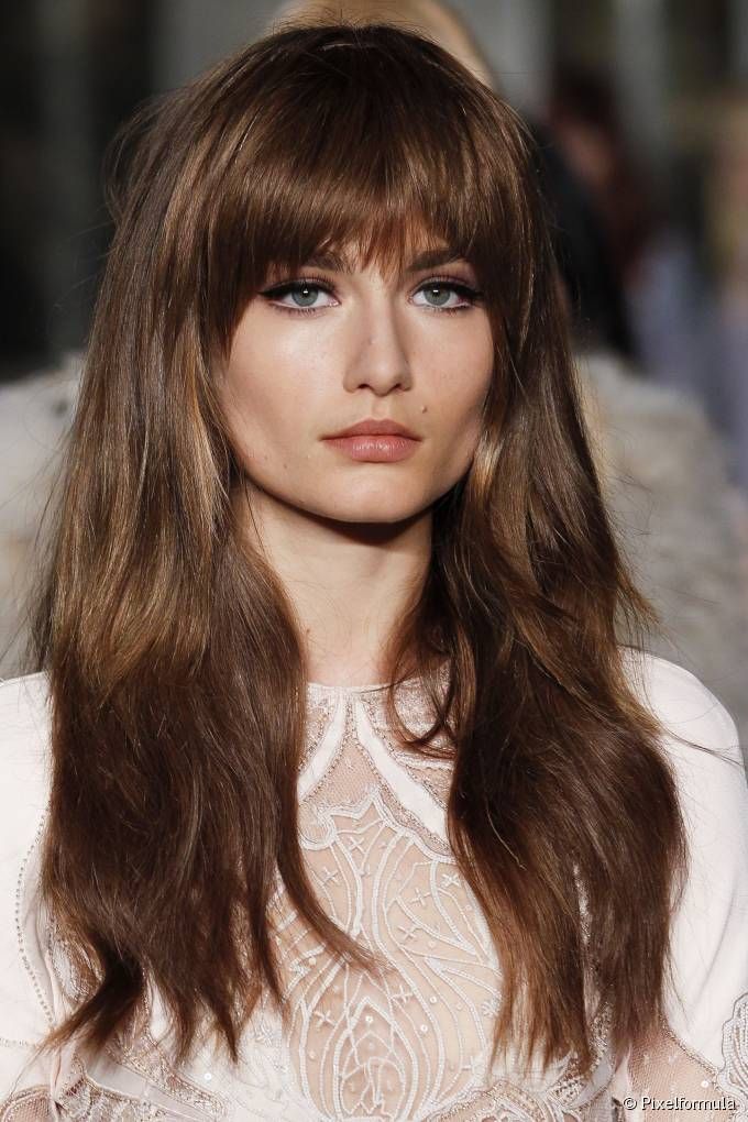 The Best Parted Bangs Ideas On Pinterest Middle Parting Fringe Middle Part Bangs And Long Fringe Hairstyles