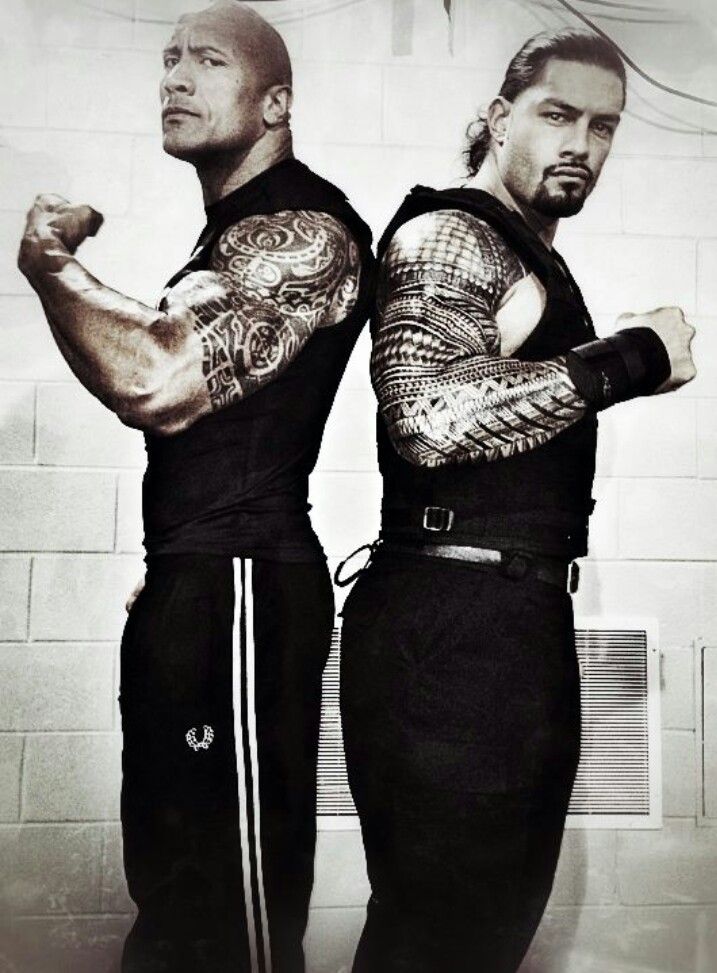 The Rock Roman Reigns These Guys Are Actually Cousins And Related To The Usos Rikishi And Jimmy