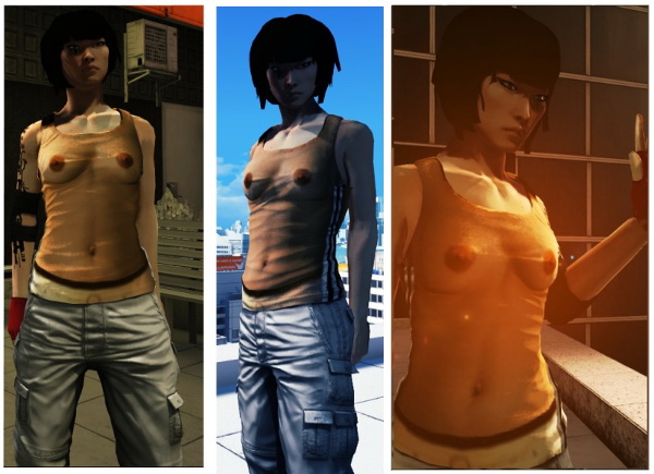 The Topless Faith Mod For The Game Mirrors Edge