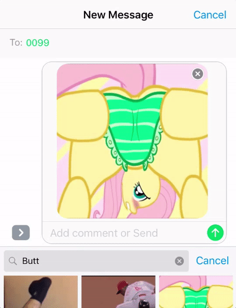 Theres A Very Little Pony Feature In Ios Messages App