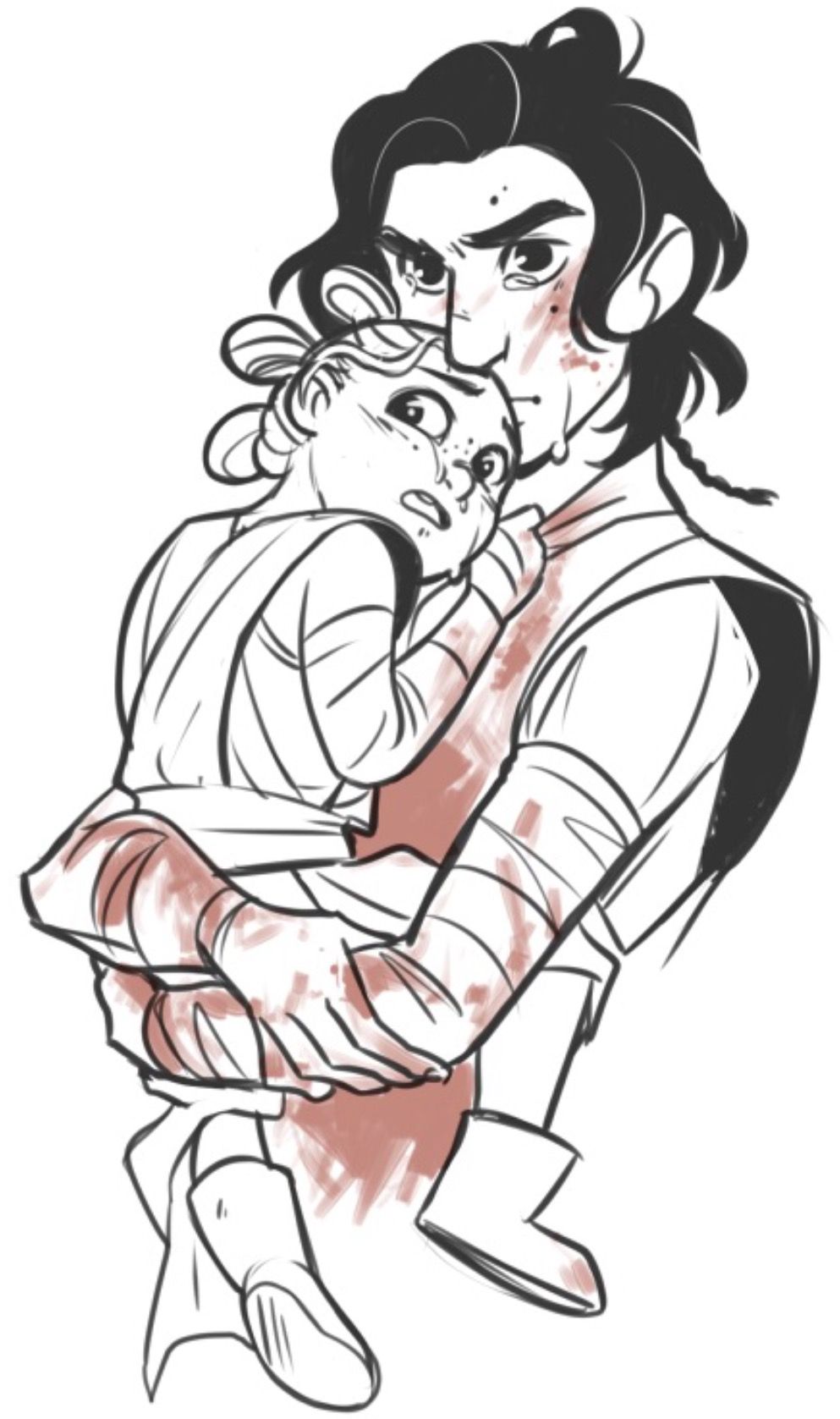 Theres Just Something So Sweet About This Young Kylo And Little Rey Star Wars