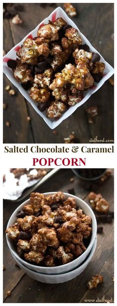 This Chocolate And Caramel Combination Makes A Popcorn Snack With A Crunchy Sweet And Salty