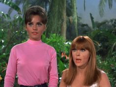Tina Louise And Dawn Wells In Gilligans Island