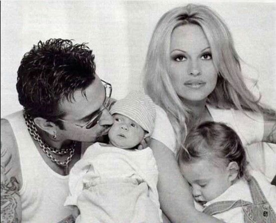 Tommy Lee And Wife Pamela Anderson Lee With Sons Brandon And Dylan